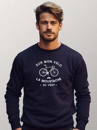 Sweat Homme - LA MOUSTACHE AU VENT