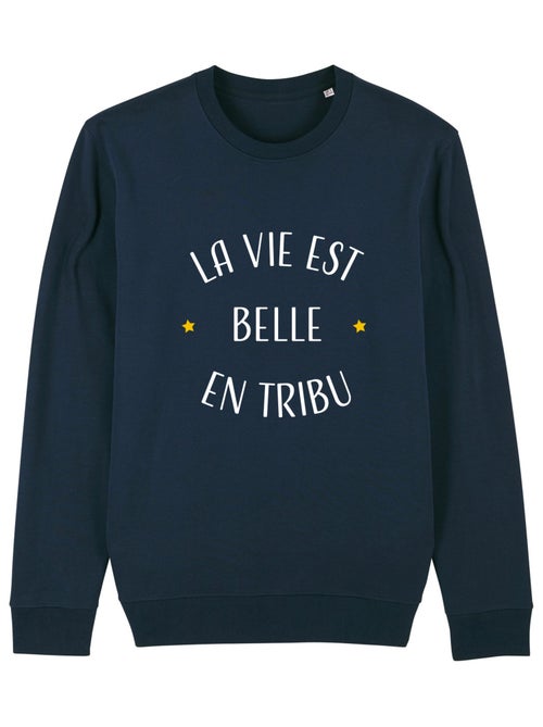 Sweat Homme - LA VIE EST BELLE EN TRIBU - Kiabi