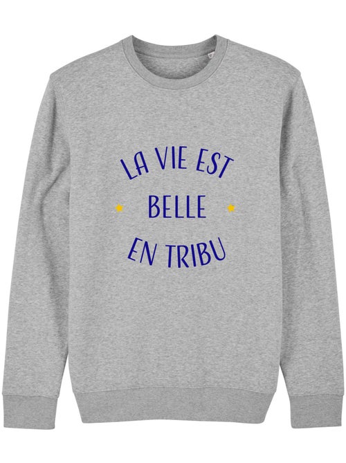 Sweat Homme - LA VIE EST BELLE EN TRIBU - Kiabi