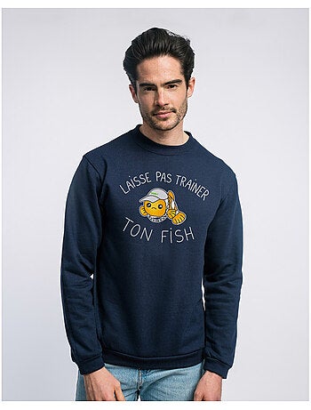 Sweat Homme - LAISSE PAS TRAINER TON FISH