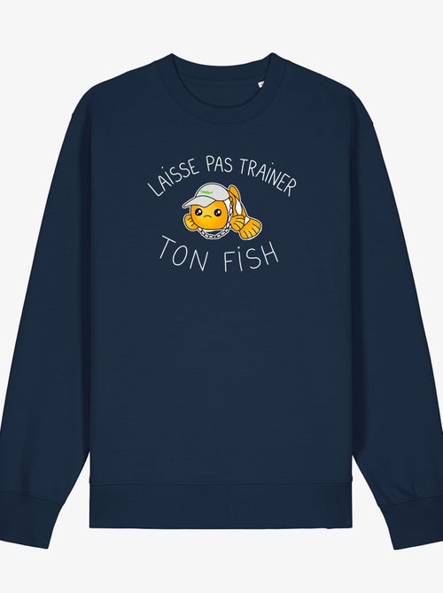 Sweat Homme - LAISSE PAS TRAINER TON FISH - Kiabi