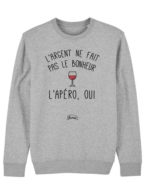 Sweat Homme - L'ARGENT NE FAIT PAS LE BONHEUR, L'APÉRO OUI - Kiabi