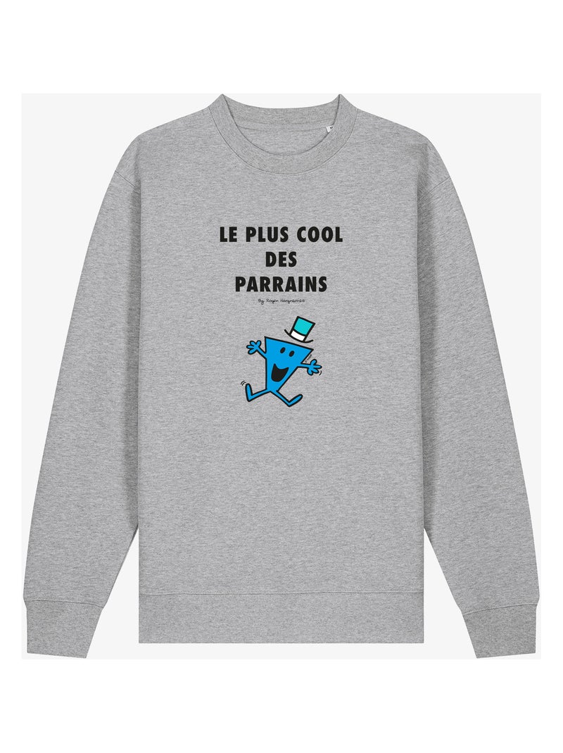 Sweat Homme - LE PLUS COOL DES PARRAINS 2 Gris chiné - Kiabi