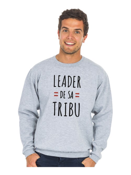 Sweat Homme - LEADER DE SA TRIBU - Kiabi