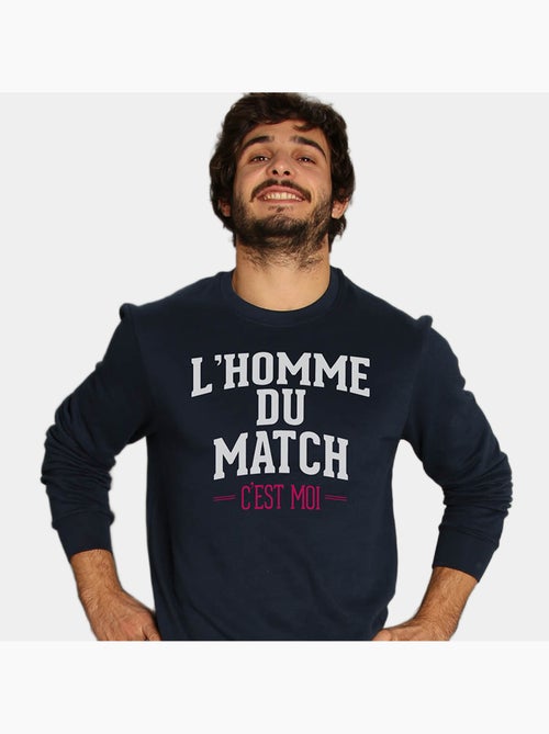 Sweat Homme - L'HOMME DU MATCH C'EST MOI - Kiabi