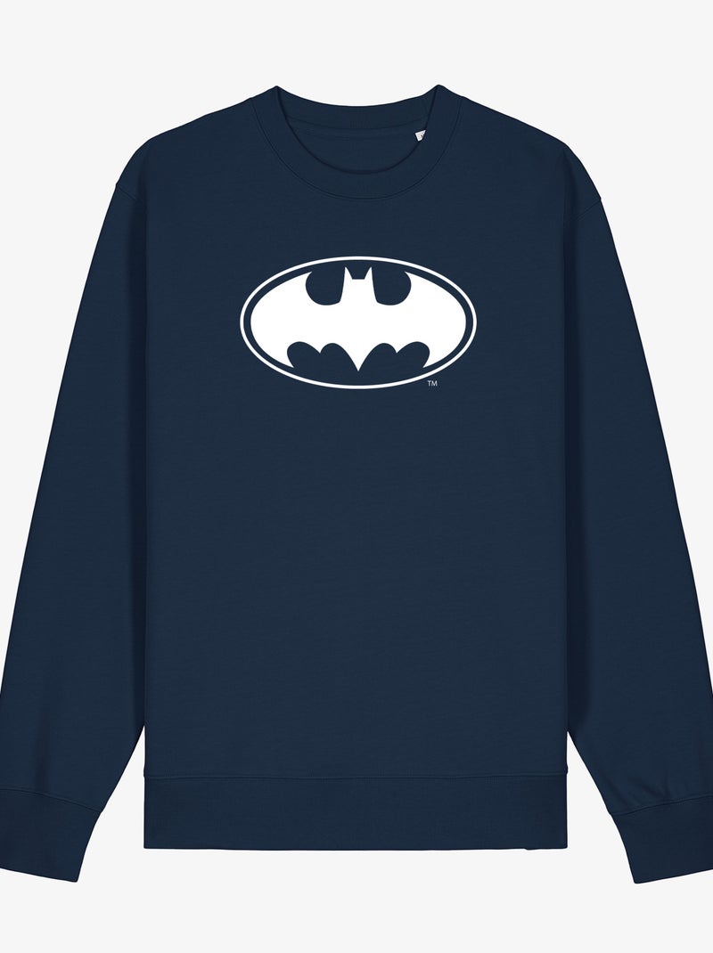 Sweat Homme - LOGO BATMAN WHITE Bleu marine - Kiabi