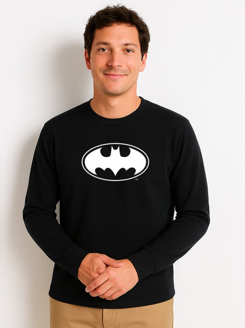 Sweat Homme - LOGO BATMAN WHITE - Kiabi
