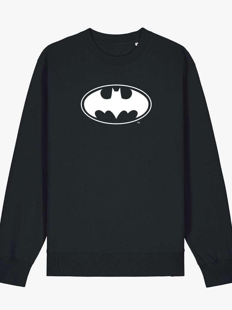 Sweat Homme - LOGO BATMAN WHITE Noir - Kiabi
