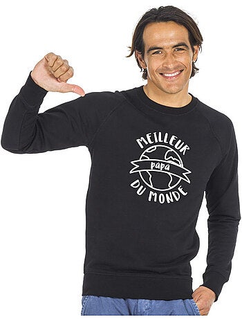 Sweat homme - meilleur papa du monde - noël