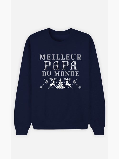 Sweat Homme - MEILLEUR PAPA DU MONDE NOEL - Kiabi