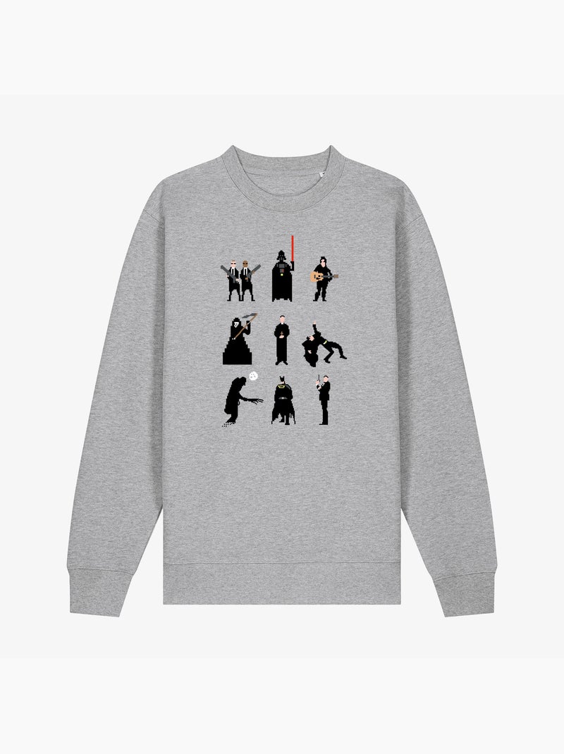 Sweat Homme - MEN IN BLACK Gris chiné - Kiabi
