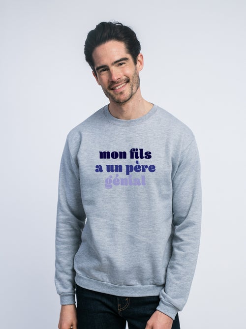 Sweat Homme - MON FILS A UN PÈRE GÉNIAL - Kiabi