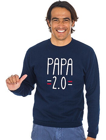 Sweat homme - papa 2.0 - noël