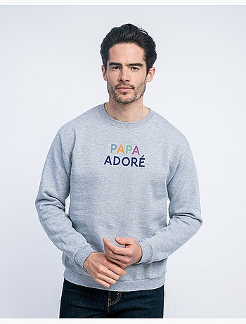 Sweat homme - papa adoré coloré - noël