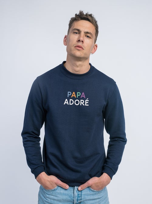 Sweat Homme - PAPA ADORÉ COLORÉ - Kiabi