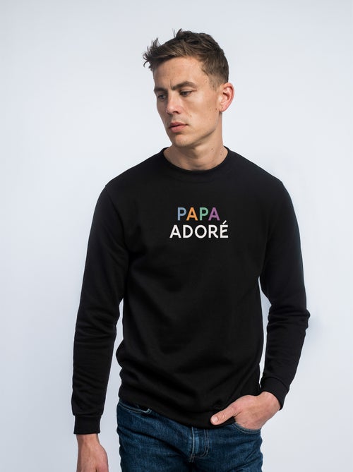 Sweat Homme - PAPA ADORÉ COLORÉ - Kiabi