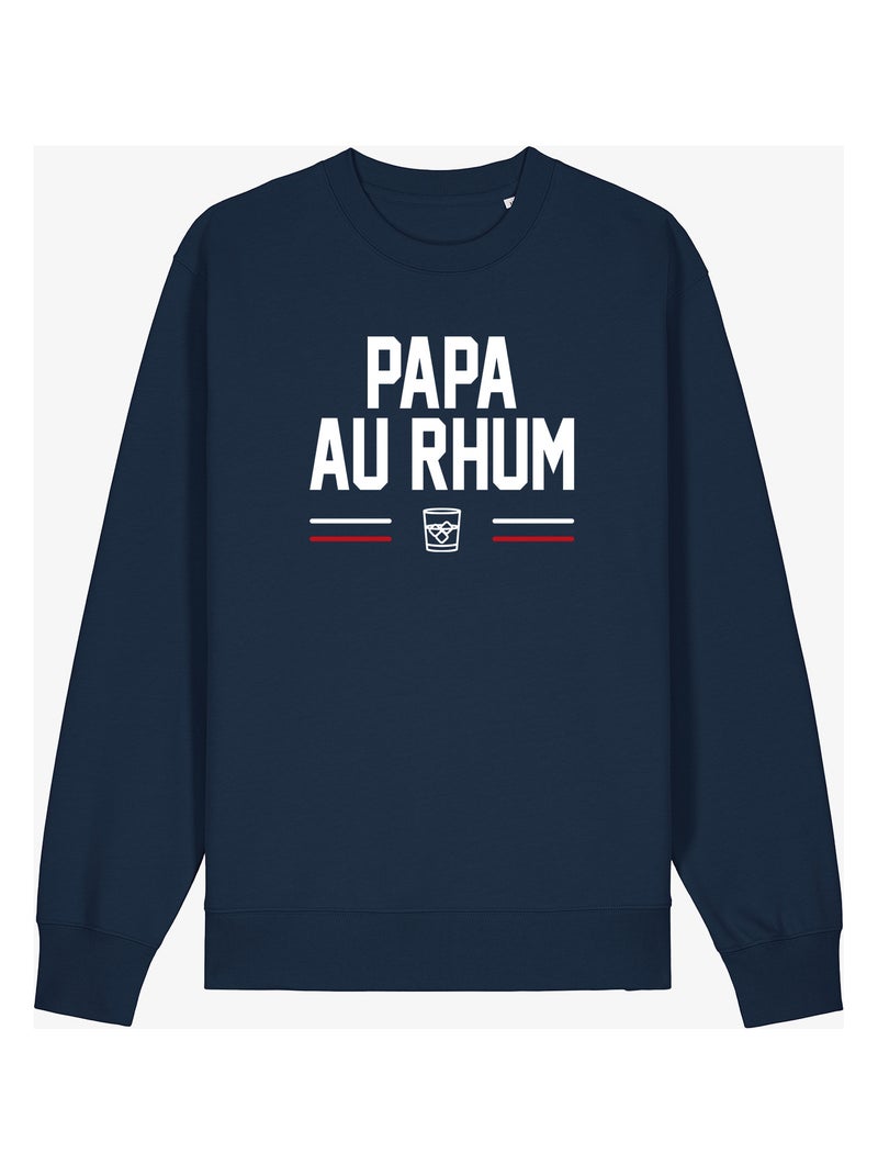 Sweat Homme - PAPA AU RHUM Bleu marine - Kiabi