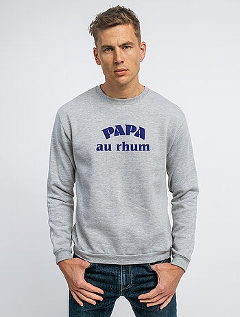 Sweat homme - papa au rhum waf - noël