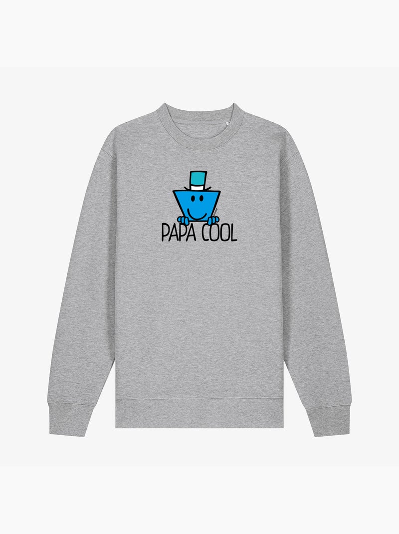 Sweat homme - papa cool - noël Gris chiné - Kiabi