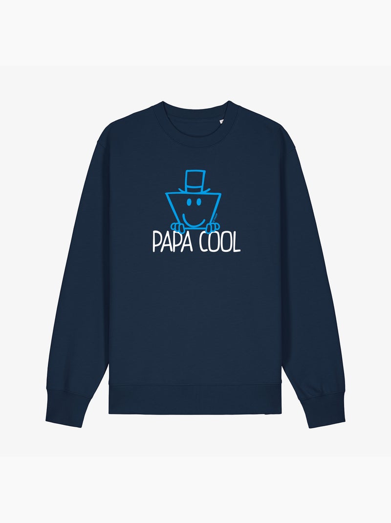 Sweat Homme - PAPA COOL Bleu marine - Kiabi