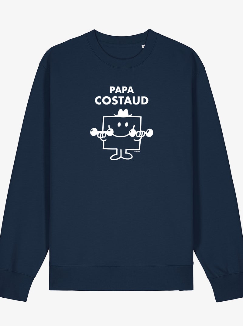 Sweat Homme - PAPA COSTAUD Bleu marine - Kiabi
