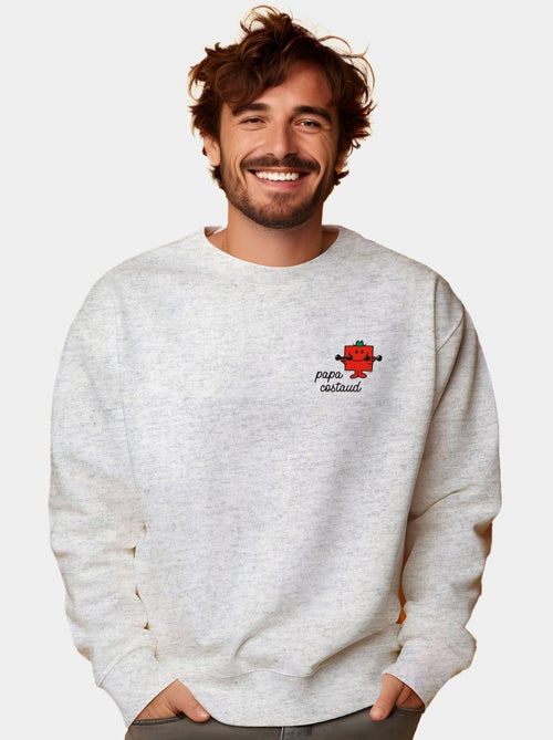 Sweat Homme - PAPA COSTAUD COEUR - Kiabi