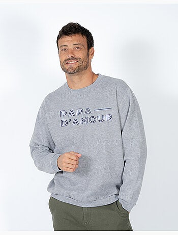 Sweat homme - papa d amour ligne - noël