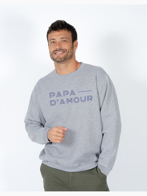 Sweat Homme - PAPA D AMOUR LIGNE - Kiabi