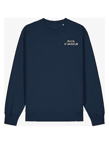 Sweat Homme - PAPA D'AMOUR COLORÉ CŒUR