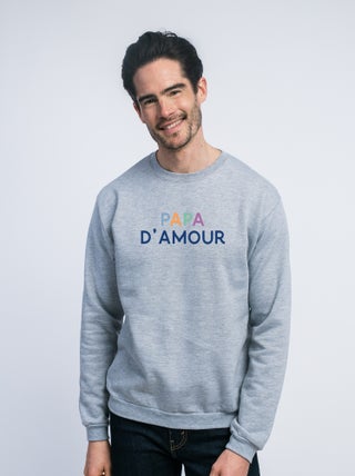 Sweat Homme - PAPA D'AMOUR COLORÉ