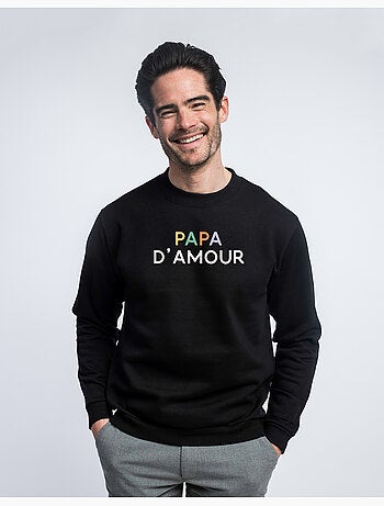 Sweat Homme - PAPA D'AMOUR COLORÉ