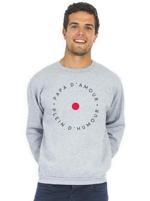 Sweat Homme - PAPA D'AMOUR PLEINS D'HUMOUR - Kiabi