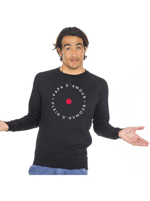 Sweat Homme - PAPA D'AMOUR PLEINS D'HUMOUR - Kiabi