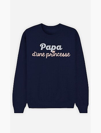Sweat homme - papa d'une princesse - noël