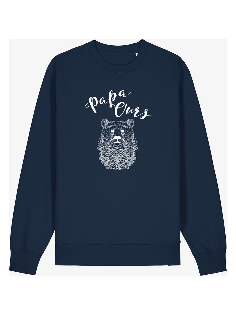 Sweat homme - papa ours - noël Bleu marine - Kiabi