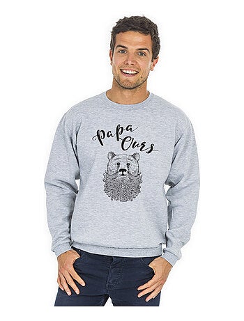 Sweat homme - papa ours - noël