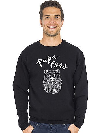 Sweat homme - papa ours - noël