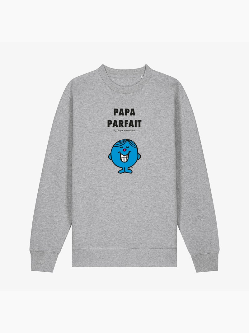 Sweat homme - papa parfait 2 - noël Gris chiné - Kiabi