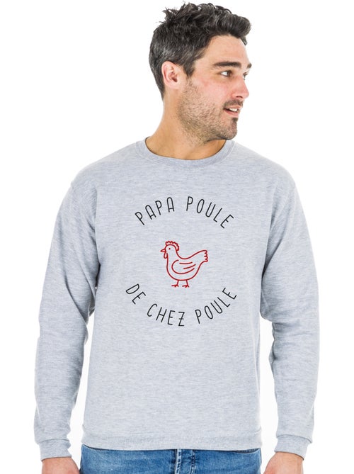 Sweat Homme - PAPA POULE DE CHEZ POULE - Kiabi