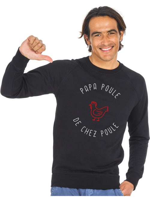 Sweat Homme - PAPA POULE DE CHEZ POULE - Kiabi