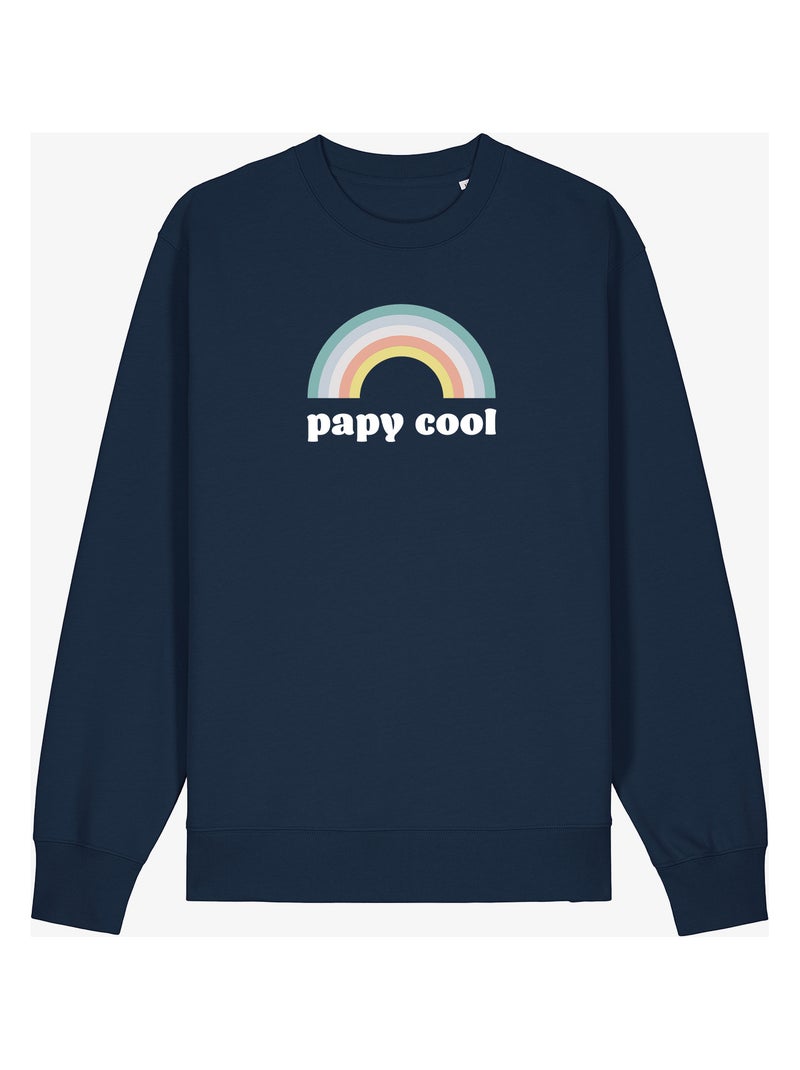 Sweat homme - papy cool 3 - noël Bleu marine - Kiabi