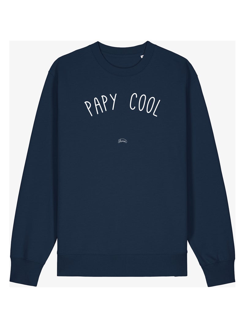 Sweat Homme - PAPY COOL Bleu marine - Kiabi