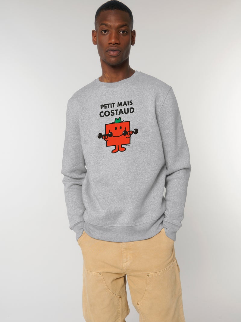 Sweat Homme - PETIT MAIS COSTAUD Gris chiné - Kiabi