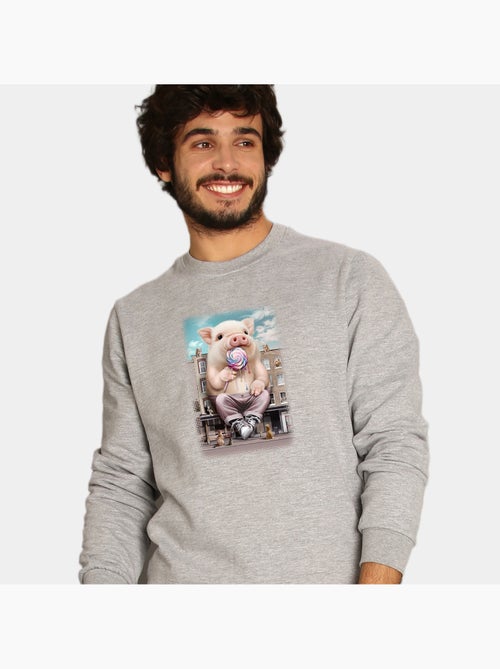 Sweat Homme - PIG ATTACK - Kiabi