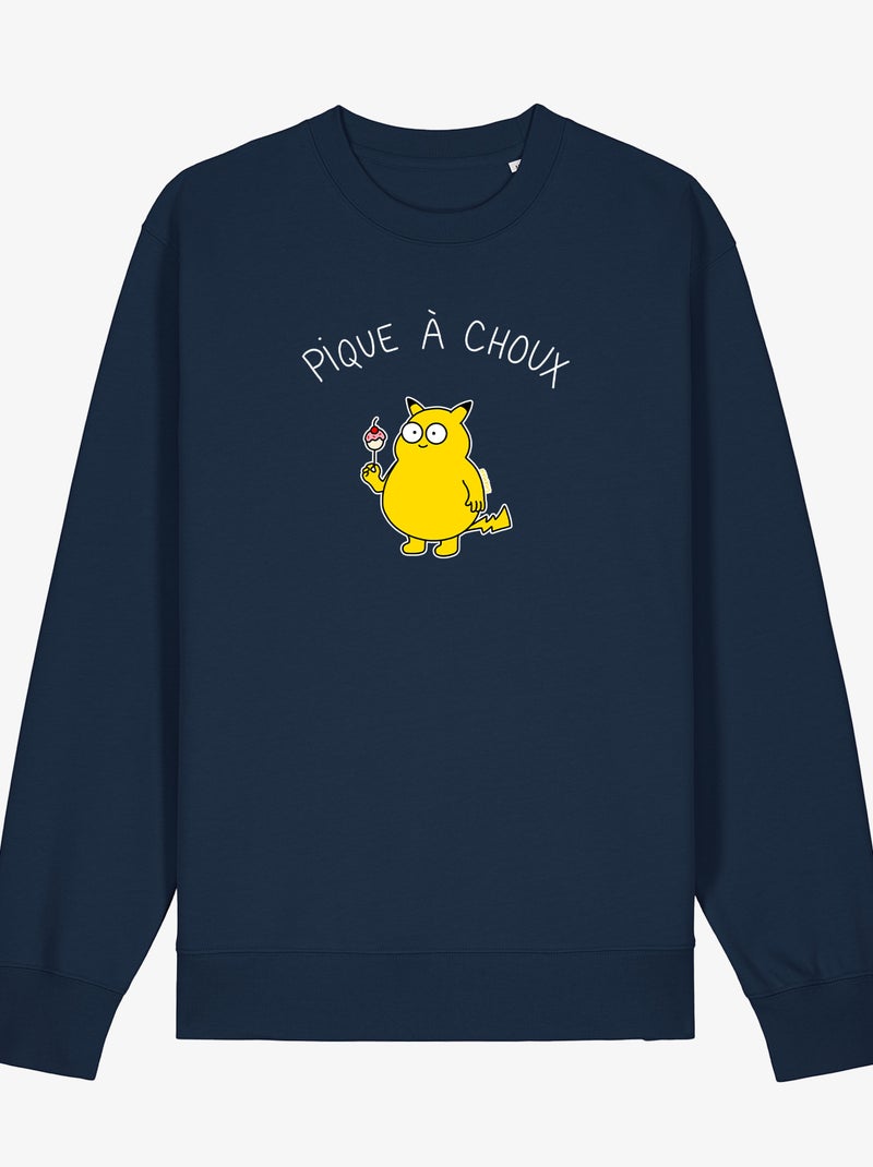 Sweat Homme - PIQUE À CHOUX Bleu marine - Kiabi