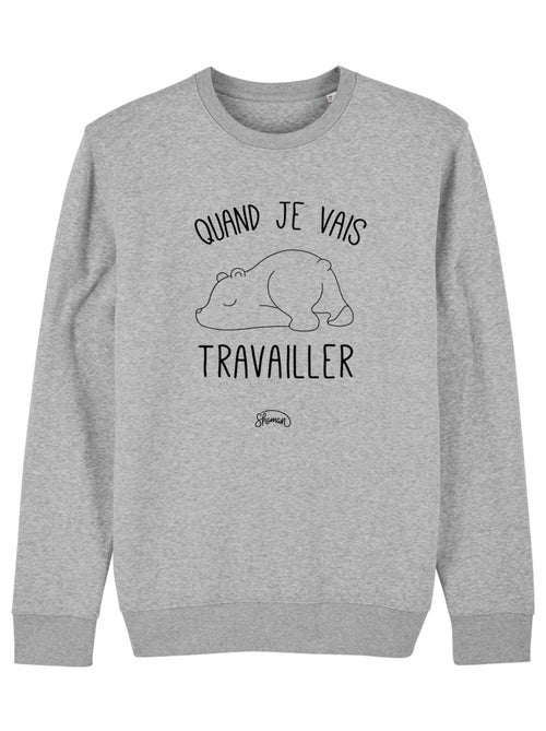 Sweat Homme - QUAND JE VAIS TRAVAILLER - Kiabi