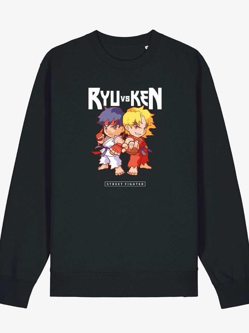 Sweat Homme - RYU VS KEN STREET FIGHTER Noir - Kiabi