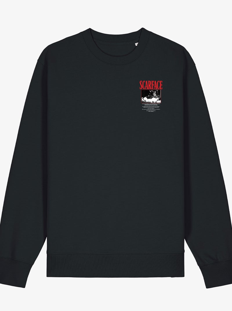 Sweat Homme - SCARFACE 9 CŒUR Noir - Kiabi