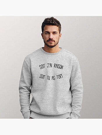 Sweat Homme - SOIT J'AI RAISON SOIT TU AS TORT