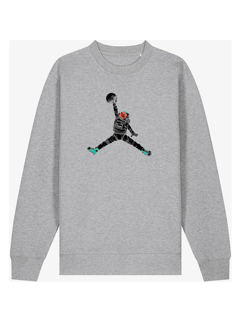Sweat Homme - SPACE DUNK Gris chiné - Kiabi